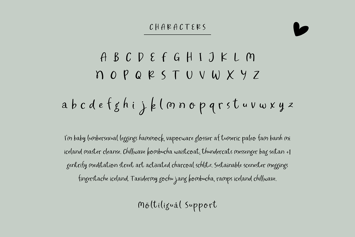 Jumping Margot, a Handwritten Font by Sofia Skoog (Photo 4 of 9)