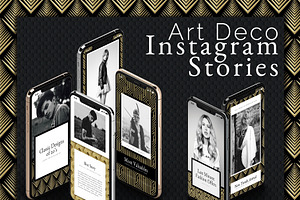 Art Deco Instagram Stories