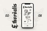 Blackbones – Blackletter Typeface, a Blackletter Font by Krismagraph (Thumbnail 2 of 10)