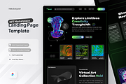 Void - NFT Marketplace Landing Page, an UI Kit Template by SquidPixey (Thumbnail 1 of 5)