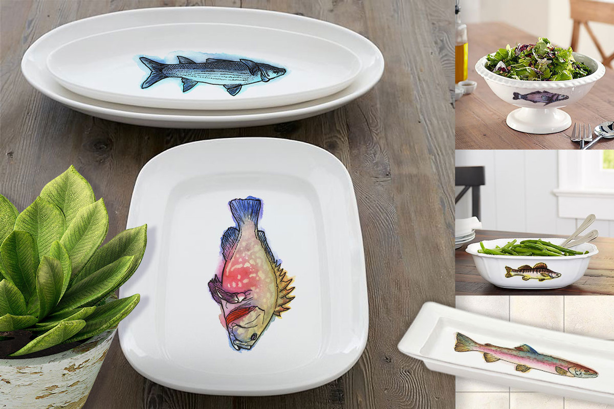 Watercolor Fish Clipart (big set), a Decorative Illustration by Sunshine Art Shop (Photo 8 of 13)