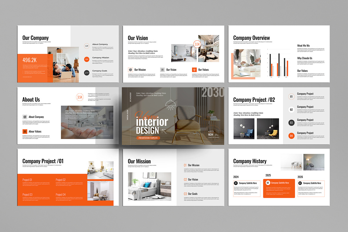 Interior Design Presentation, a Presentation Template by MightyDesign (Photo 1 of 8)