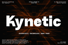 Kynetic - Futuristic Tech Sans Font