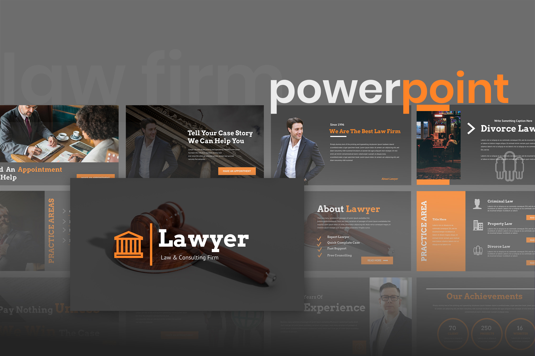 Lawyer - Powerpoint Presentation, a Presentation Template by TMint Creative