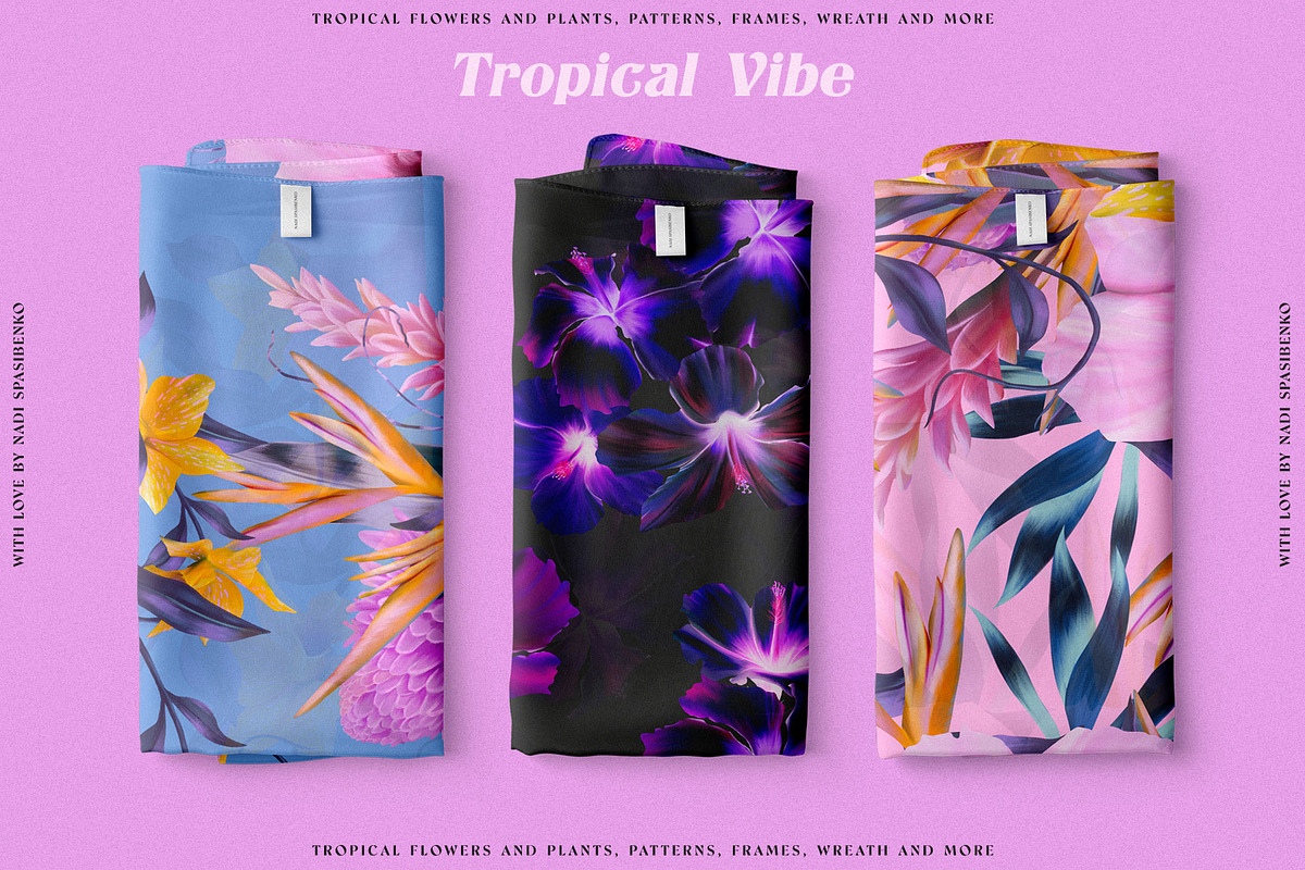 Floral Tropical Vibe, a Wallpaper Graphic by nadispasibenko (Photo 6 of 21)