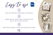 Gift Wrapping Paper Mockup PSD, a Mockup by Mie Mockup Studio (Thumbnail 9 of 9)