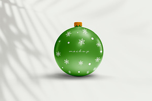 Christmas Ball Mockup