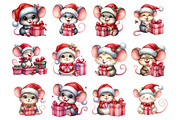 Funny Christmas Mouse, an Illustration by Design Market (Thumbnail 3 of 4)