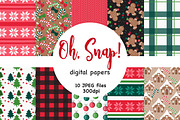 Oh Snap Patterns, a Pattern Graphic by GlamArtZhanna (Thumbnail 1 of 4)