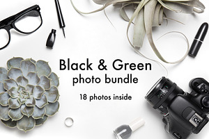 Black & Green photo bundle