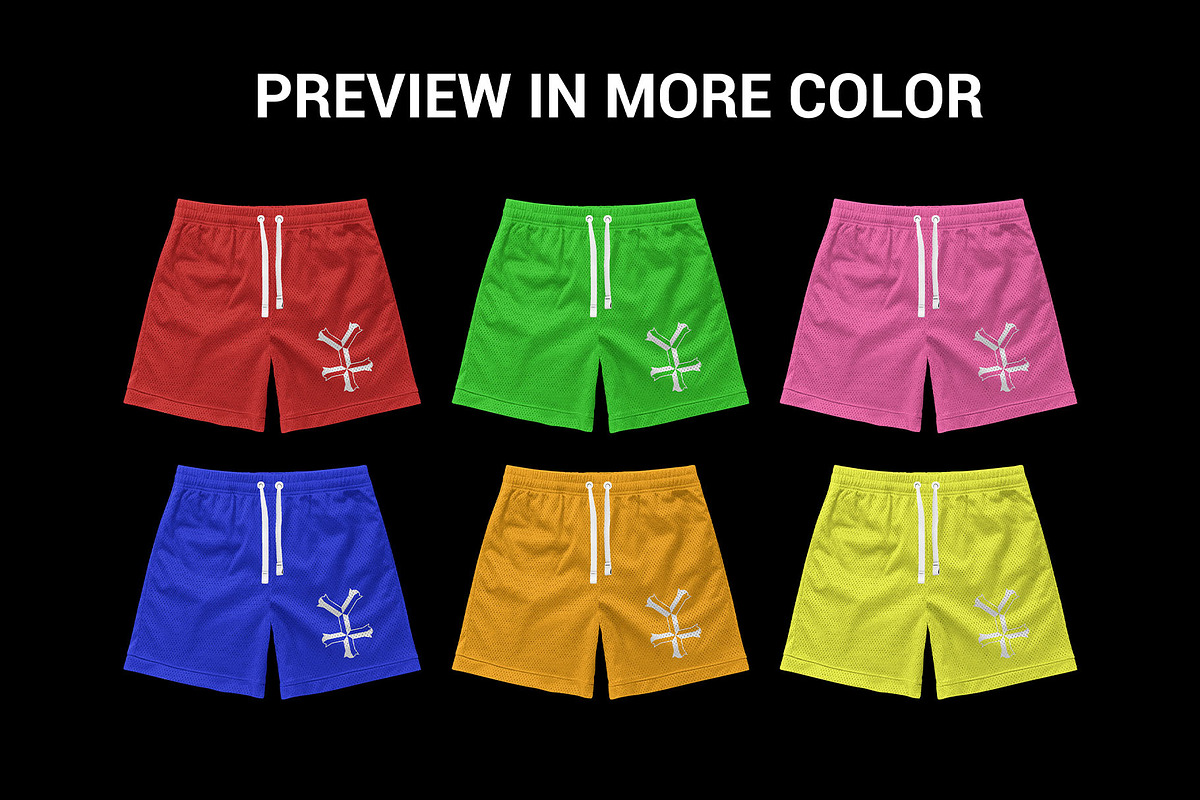 mesh shorts mockup, a Bottom Mockup by yalanois (Photo 2 of 5)