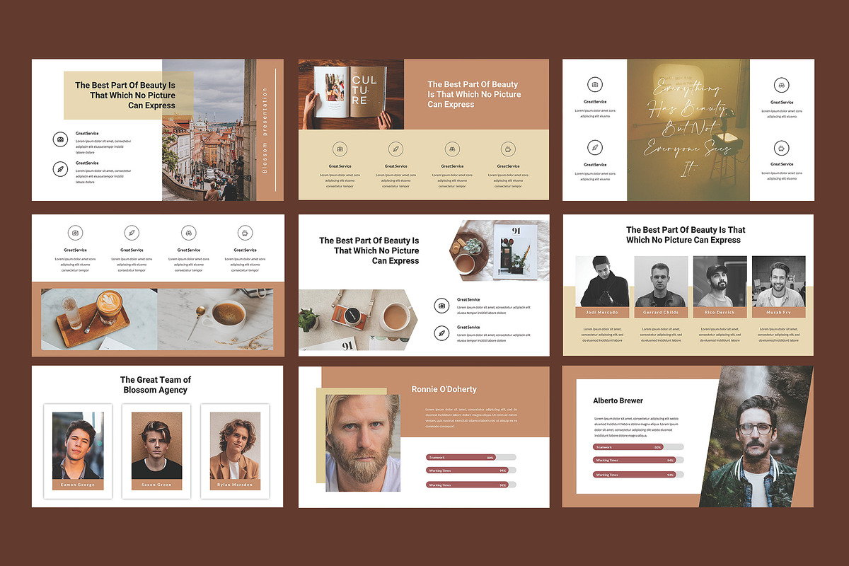 Blossom - powerpoint template, a Presentation Template by riz creative studio (Photo 4 of 6)