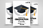 Graduation Announcement Flyer | Flyer Templates ~ Creative Market