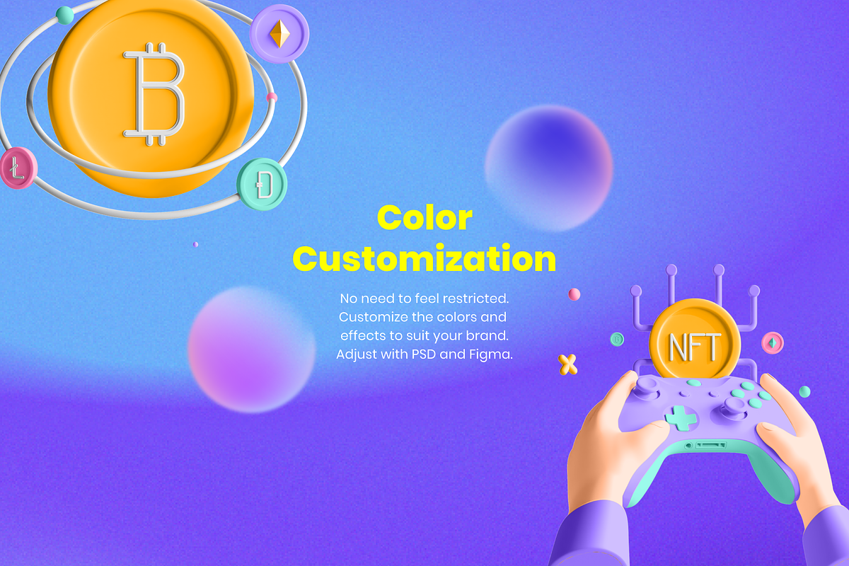 3D NFT Icons, a 3D by Flat Icons (Photo 5 of 8)