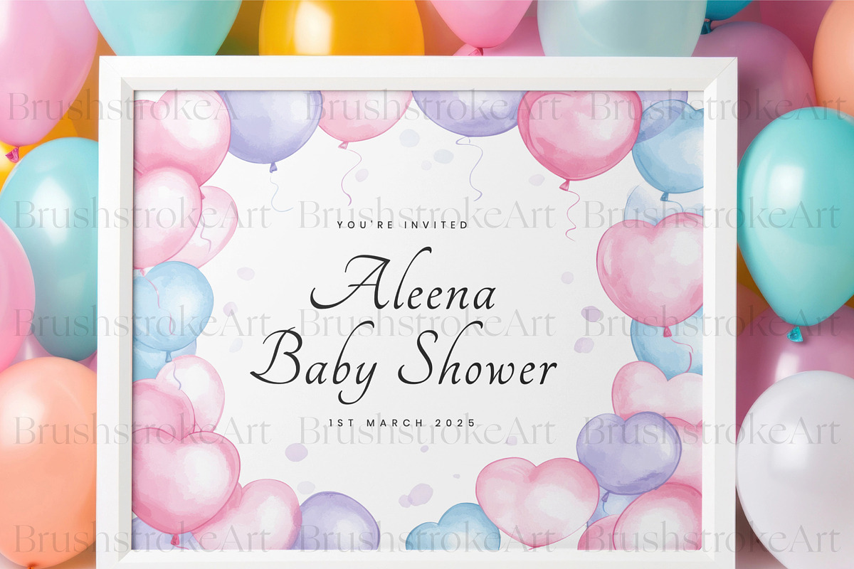 Balloon Clipart, Wedding Balloon PNG, an Object Illustration by BrushstrokeArtGB (Photo 8 of 9)