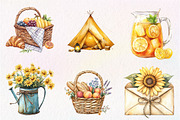 Cozy Yellow Summer Clipart, an Illustration by CreationArt (Thumbnail 9 of 9)