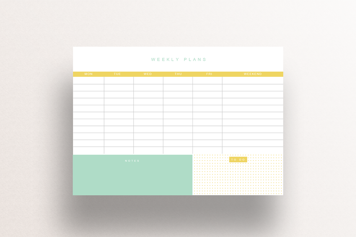 Printable Planners BUNDLE 2020, a Stationery Template by Suphansa (Photo 3 of 17)