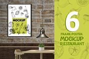 Mockup Bundle Poster Restaurant, a Print Template by Milan Mockup (Thumbnail 1 of 7)