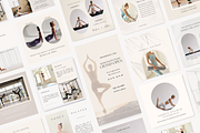 Yoga Studio Instagram Template Canva, a Social Media Template by NoheaDesignShop (Thumbnail 2 of 12)