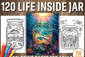 Life Inside Jar Printable Book, an Education Illustration by Design Station