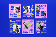 Blue Fashion Sale Instagram Set, a Social Media Template by graphicook (Thumbnail 2 of 3)