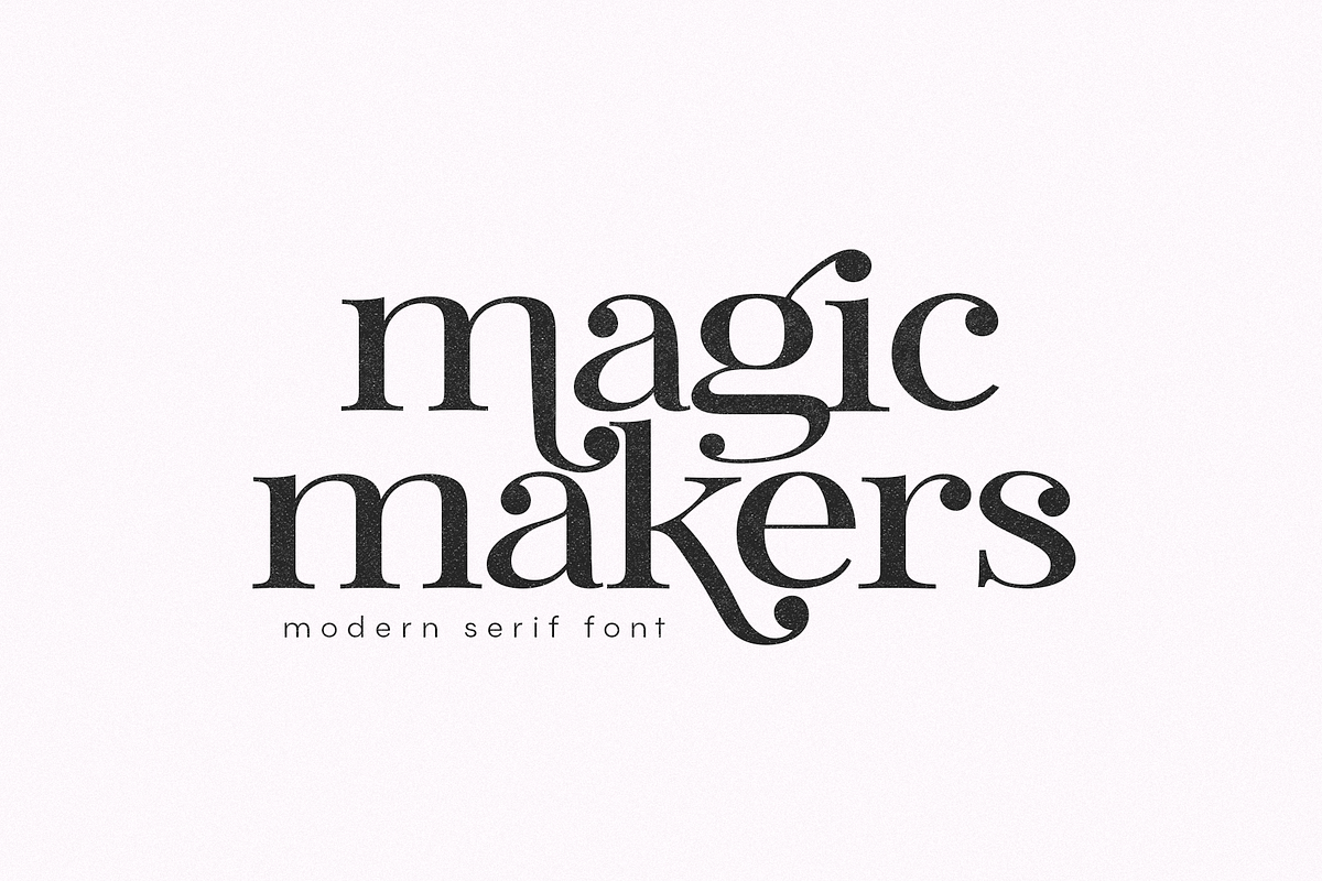 Magic Makers | Modern Serif Font, a Serif Font by KA Designs (Photo 1 of 11)