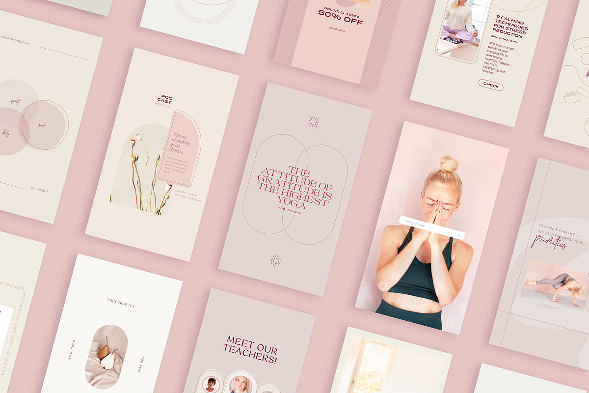 Wellness Social Media Kit CANVA PS, a Social Media Template by Sparrow & Snow (Photo 26 of 26)