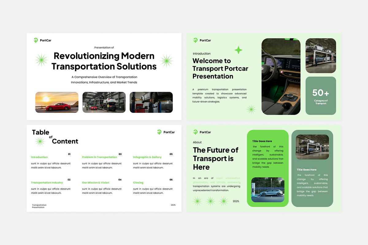 Modern Transportation Pitch Deck, a Branding & Logo Template by Eklip Studio (Photo 4 of 6)