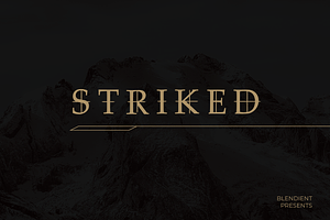Striked Font