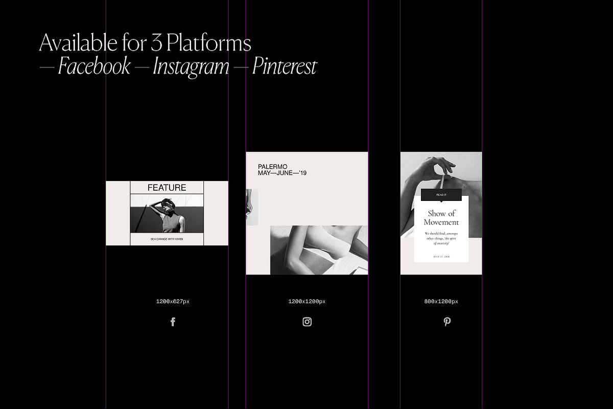 Essentialist Social Media Pack, a Social Media Template by T E M P L Y (Photo 2 of 12)