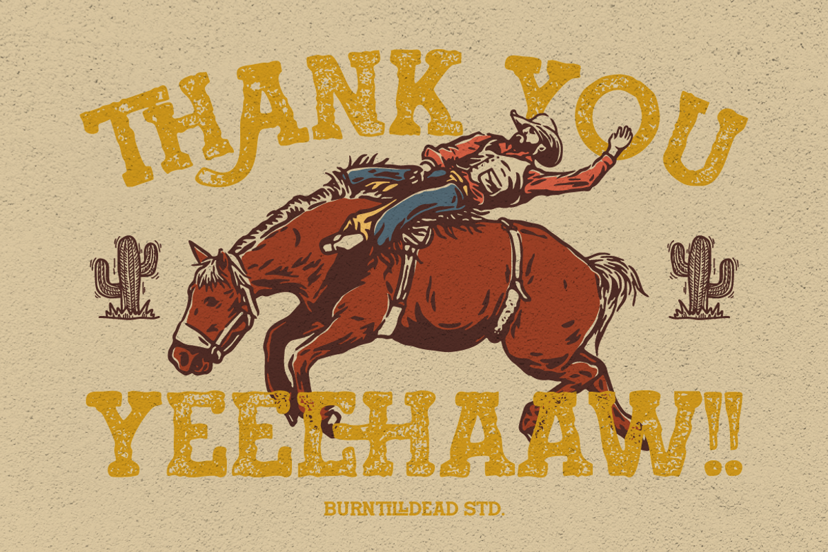 Redtown - Western Typeface, a Slab Serif Font by Burntilldead (Photo 11 of 11)