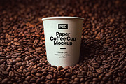 Paper Coffee Cup Mockup, a Cups & Container Mockup by Elite Mockups (Thumbnail 1 of 2)