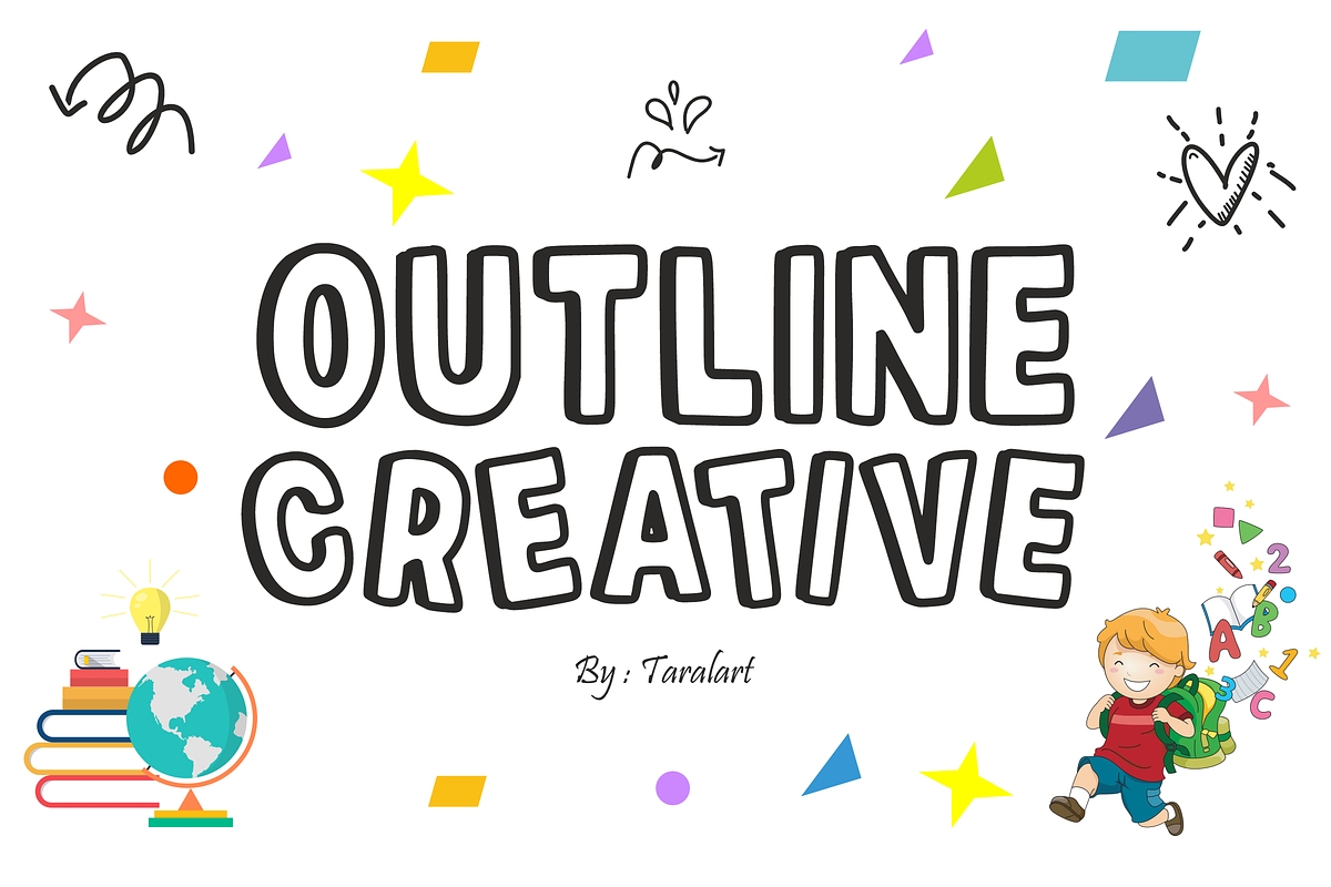 Student Park - Playful School Font, a Sans Serif Font by KiddoGlyphs Studio (Photo 3 of 5)
