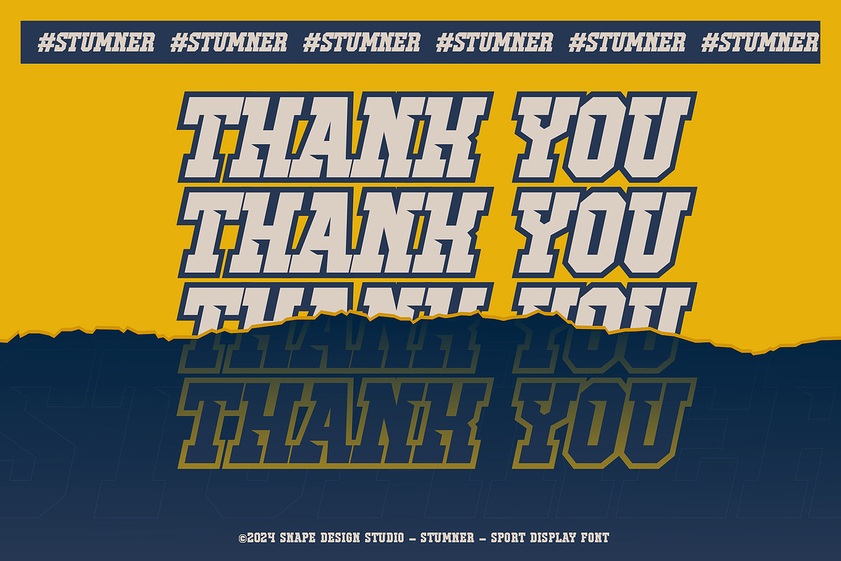 Stumner - Sport Display Font, a Serif Font by Snape Design Studio (Photo 12 of 12)