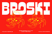 Broski - Contras Display Sans Font, a Sans Serif Font by Sekyra Lab (Thumbnail 1 of 15)
