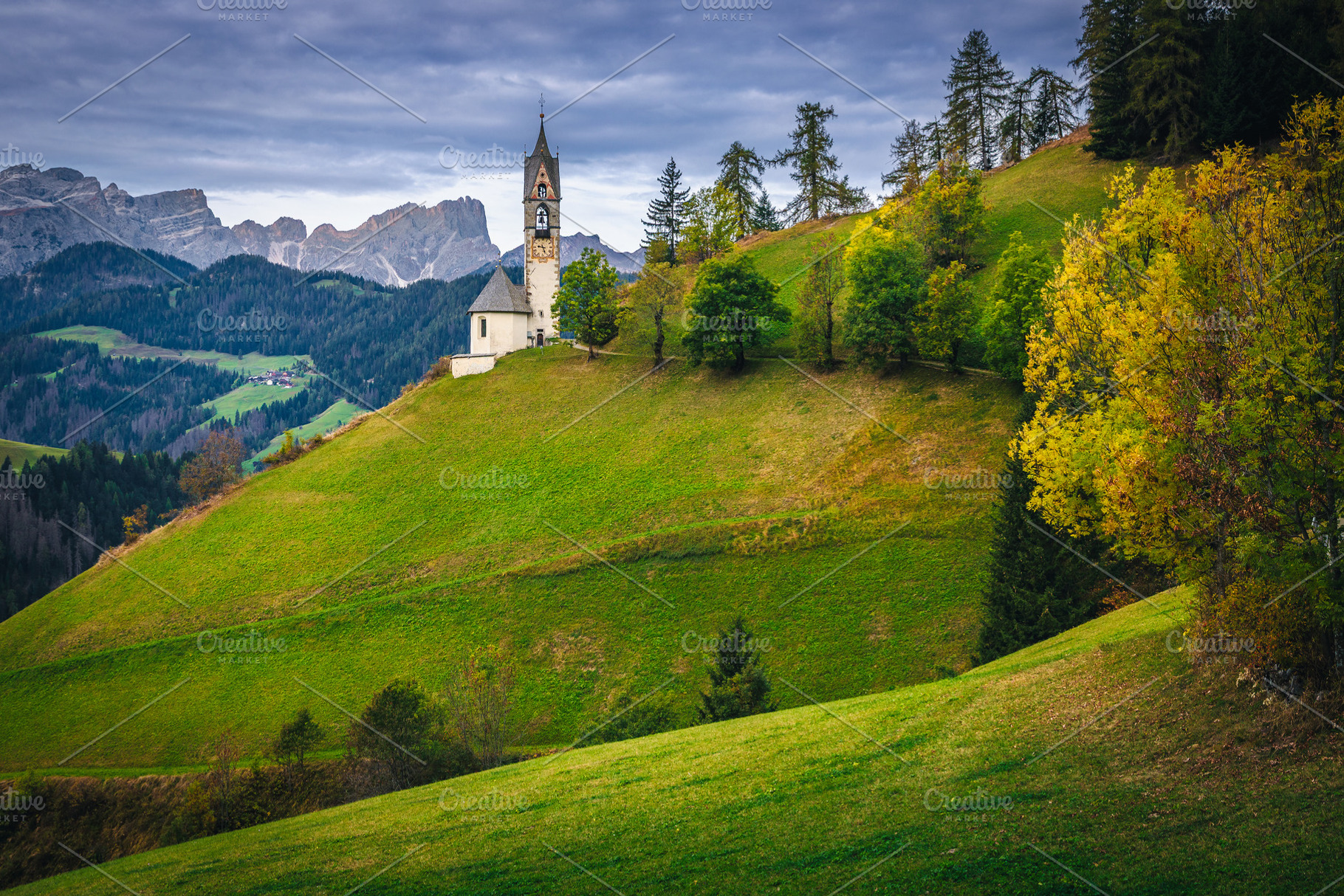 Chapel of St Barbara at morning, a Nature Photo by Alpine Dreams