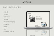ANZAHL Wix Portfolio Website Theme, a Websites & App Template by Studio Suvelle (Thumbnail 4 of 7)