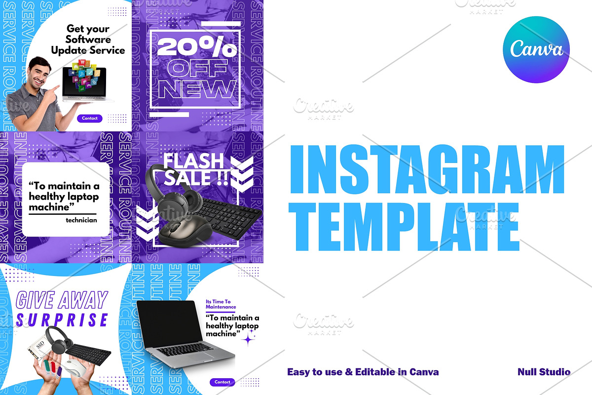 Sale Instagram Template - Canva, a Social Media Template by Null Stuido (Photo 1 of 3)