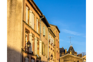 Buildings in the historic center of Luneville - Lorraine, France, an Architecture Photo by Leonid Andronov