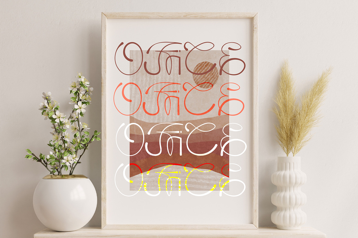 Lumistica Script Display Typeface, a Script Font by Nouric Design (Photo 5 of 10)