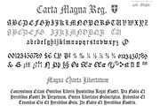 Carta Magna, gothic fonts, a Blackletter Font by deFharo (Thumbnail 6 of 6)