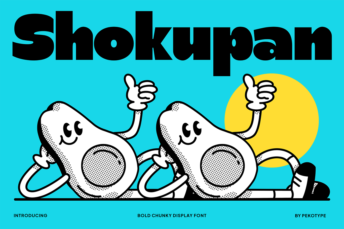 Shokupan - Bold Chunky Display Font, a Font by Pekotype (Photo 1 of 15)