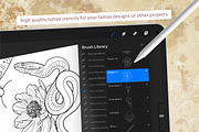 Procreate - Tattoo Basic Stencil Set, a Brush Add-On by DiBrush Studio (Thumbnail 2 of 8)