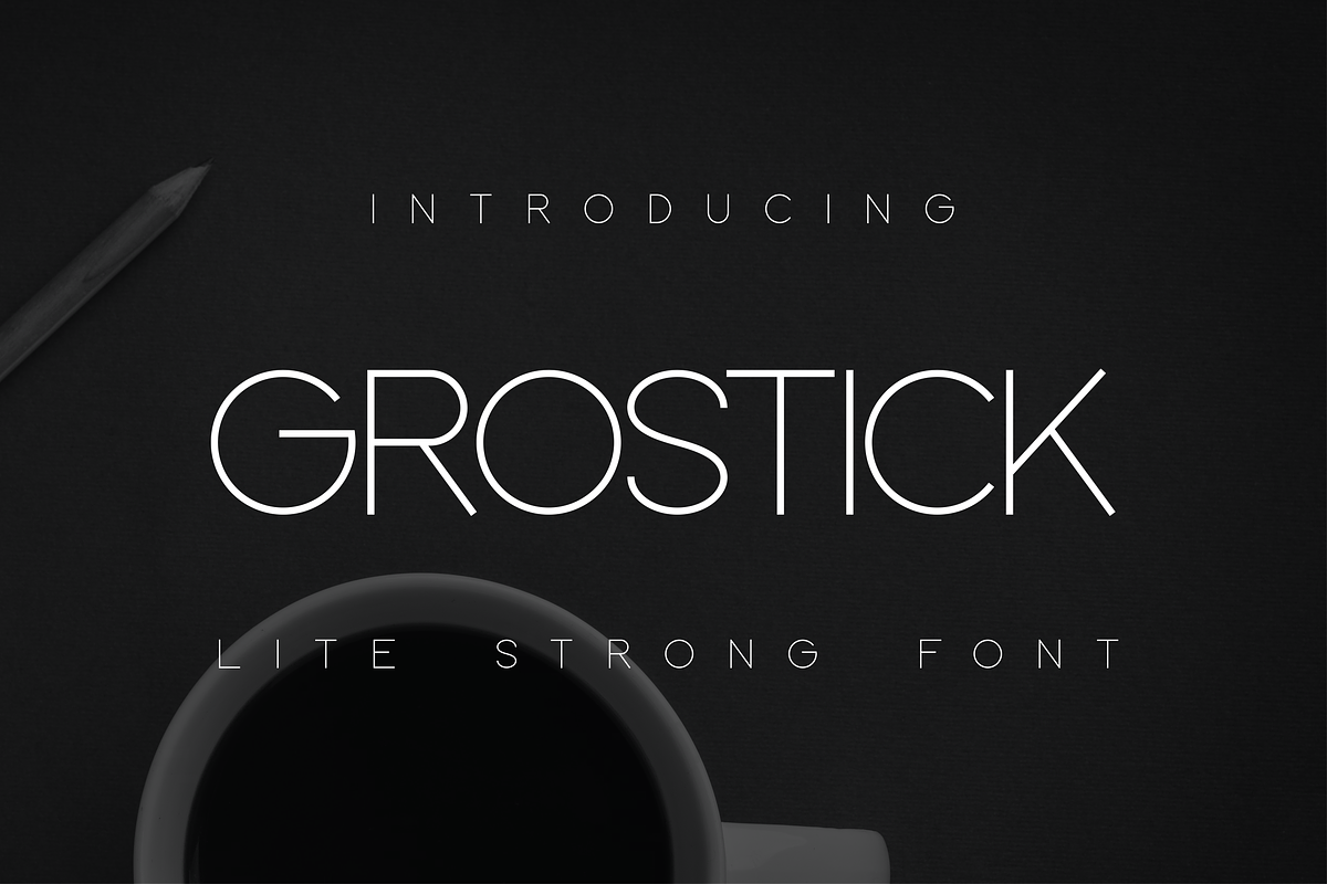 Grostick Lite multilingual Font, a Sans Serif Font by Monoletter Studio (Photo 1 of 6)