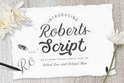 Robert's Script Font Family, a Script Font by Roland Huse Design (Thumbnail 1 of 9)
