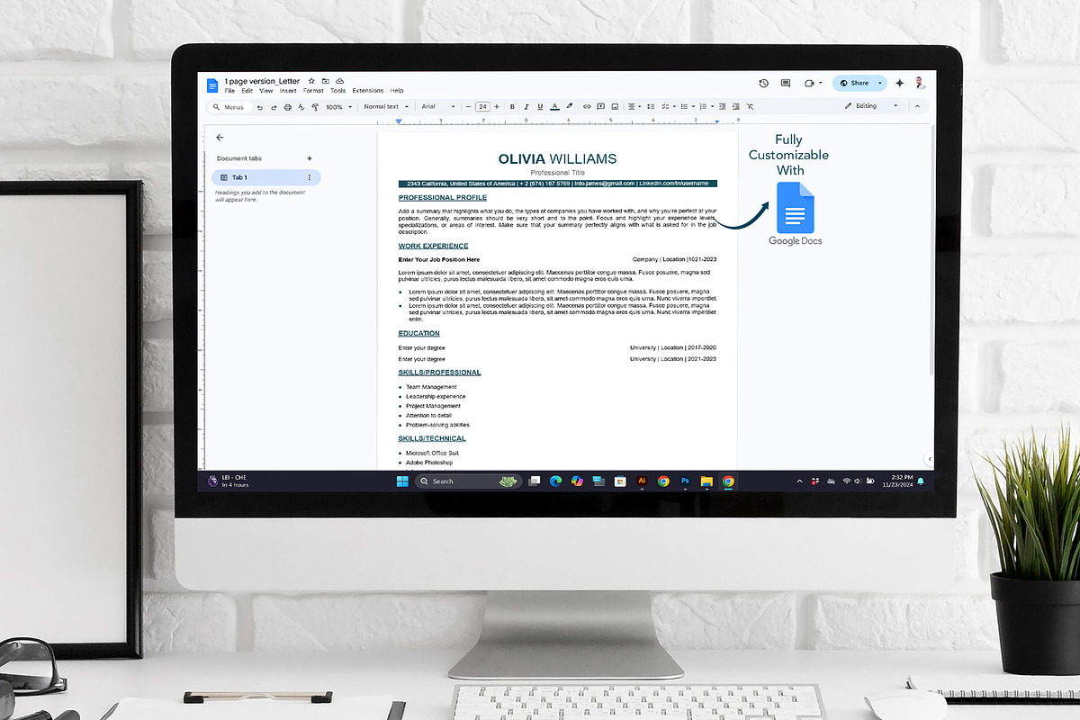 Minimal ATS friendly resume, cover, a Resume Template by Design_Xlab (Photo 3 of 10)