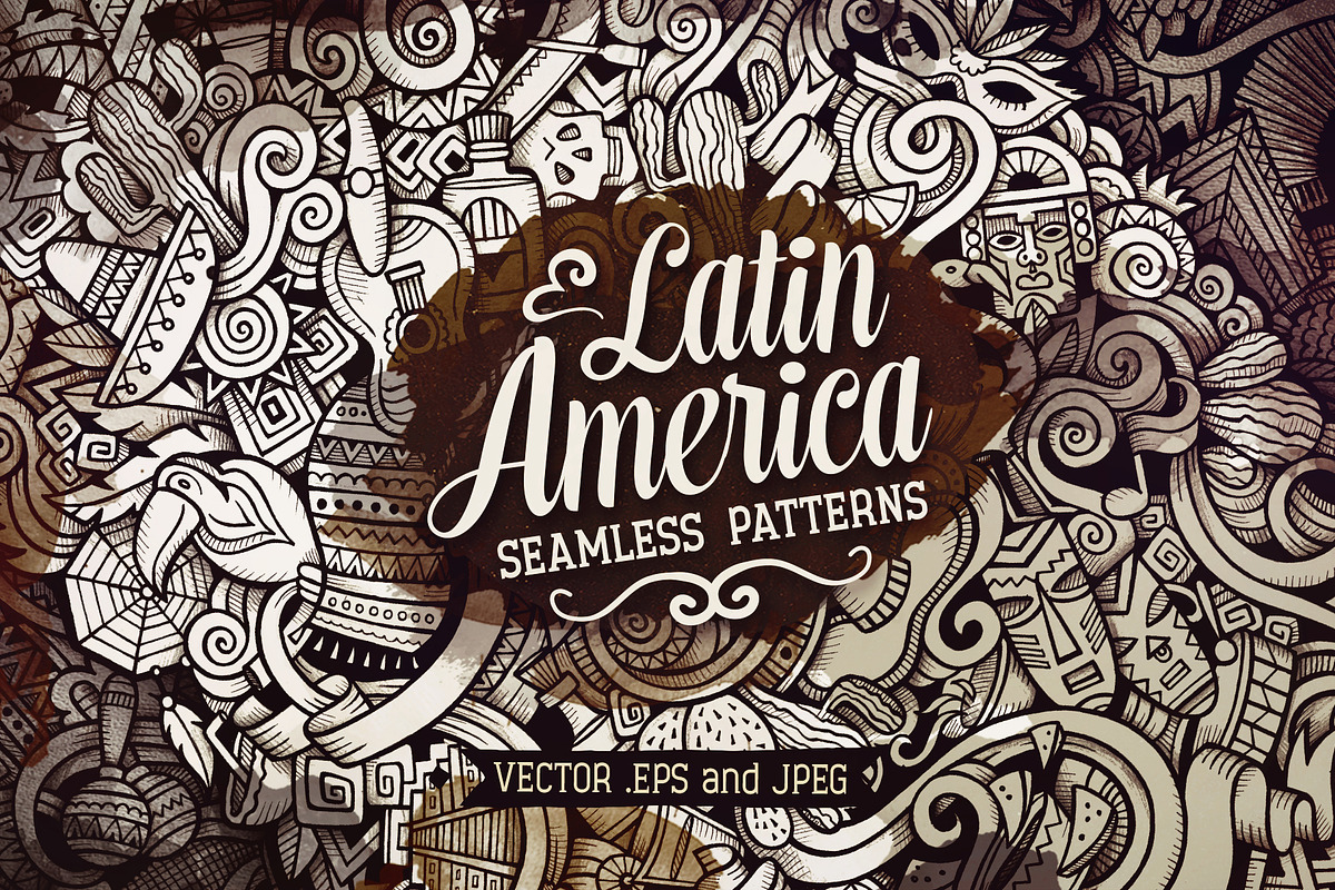 Latin American Graphics Patterns, a Pattern Graphic by BALABOLKA