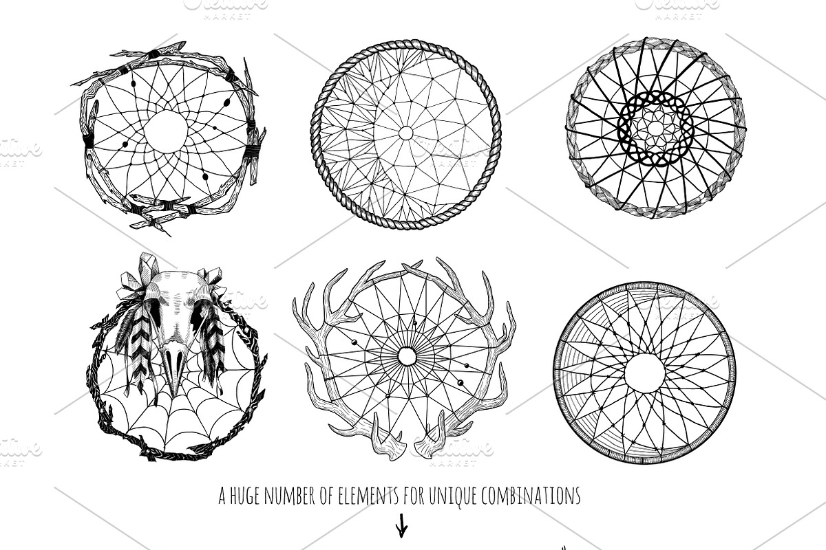Boho elements boundle, a Texture Illustration by AnastasiaFears (Photo 2 of 5)