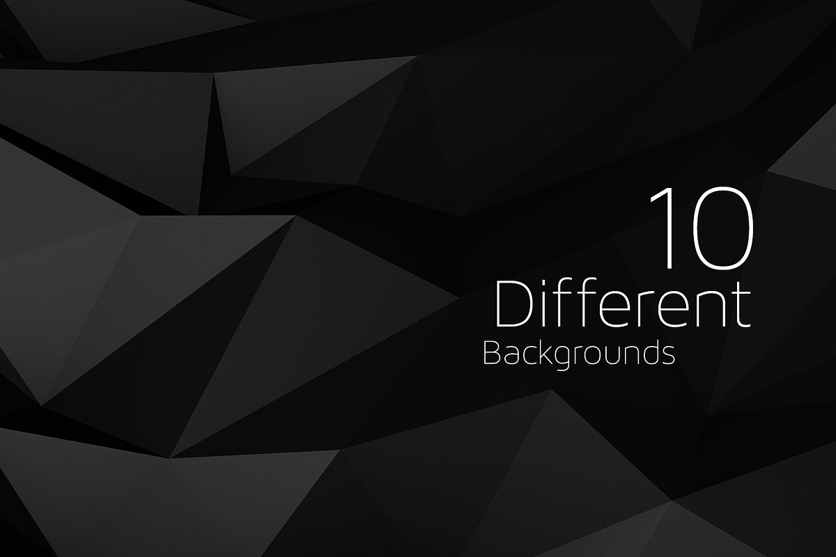Polygon Dark Backgrounds | v5 preview 2
