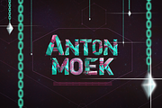 Polygonal Typeface + Vector Elements, a Graphic by Anton Moek (Thumbnail 5 of 10)